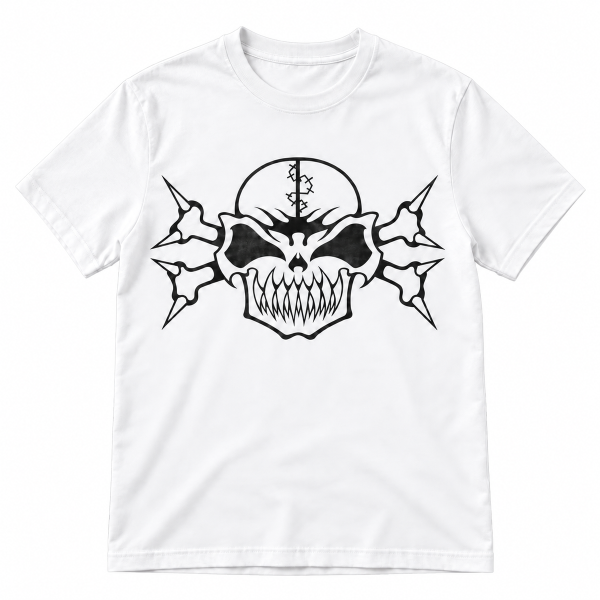 Koszulka HCFT Skull - White